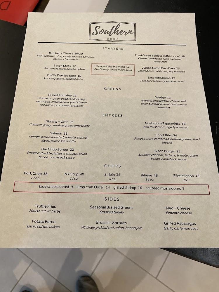 The Southern Chop Menu image 1